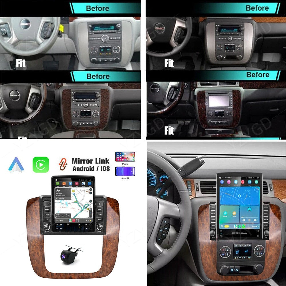 Android Auto Carplay Car Stereo Radio for GMC Yukon 2007-2014 GPS Screen WIFI FM