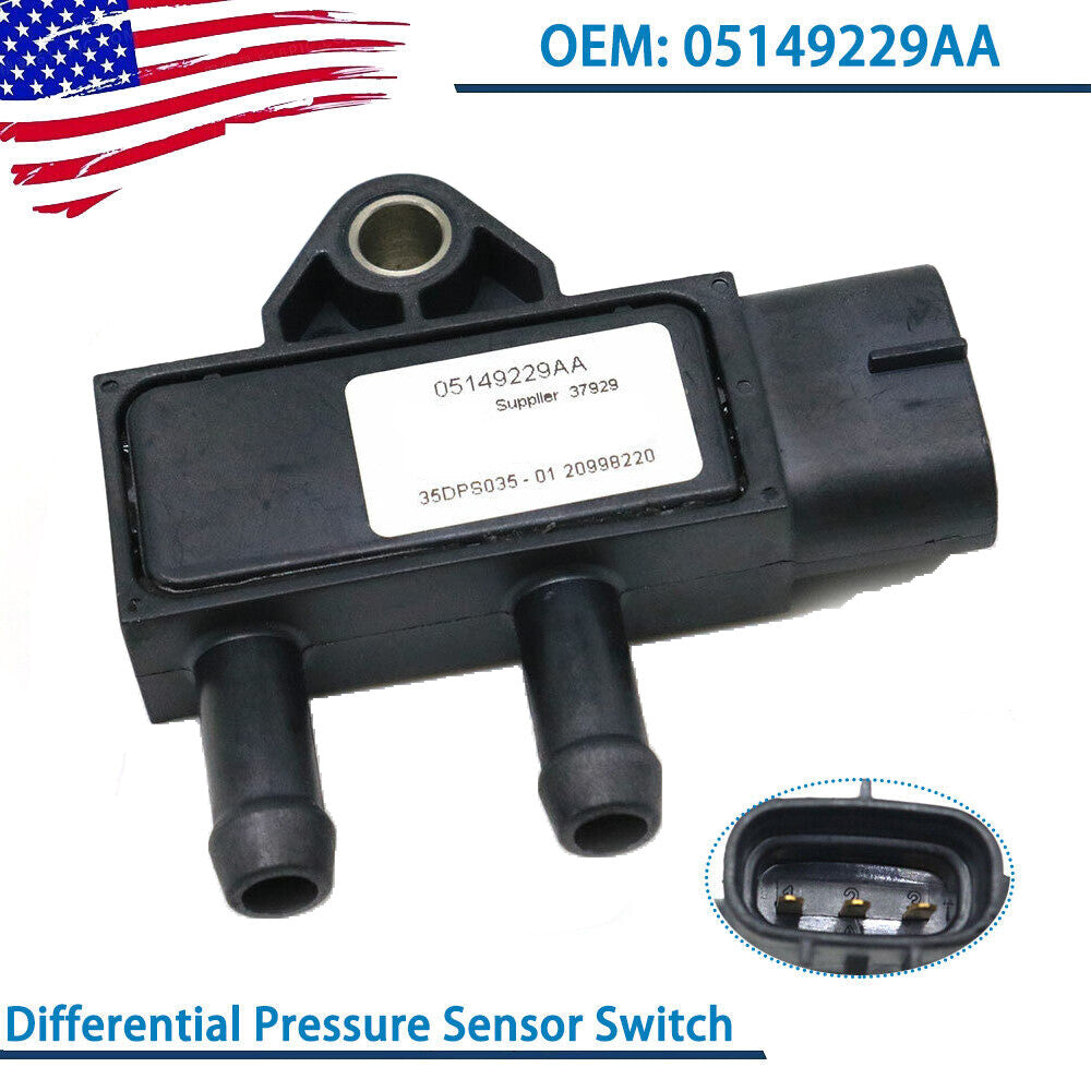 Differential pressure sensor switch for Dodge for Ram 4500 3500 2500 6.7L diesel engines - n