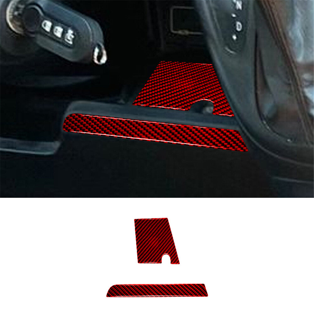 Red Carbon Fiber Interior Dashboard Speedometer Cover Trim for Audi Q7 2007-2015 v