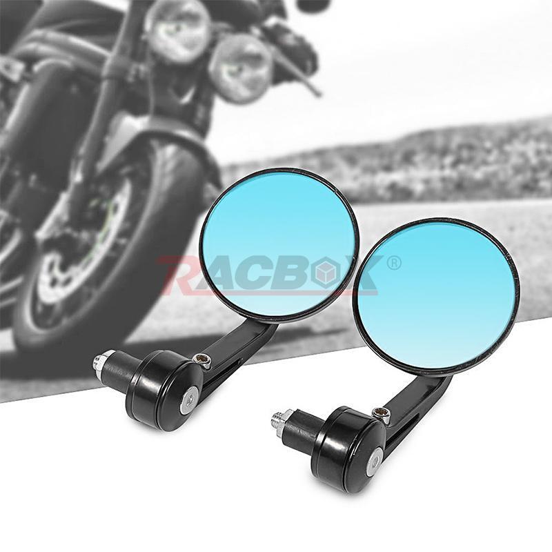 Round Motorcycle 7/8 Bar End Mirrors Fit for Honda for Suzuki for Kawasaki Cafe Racer