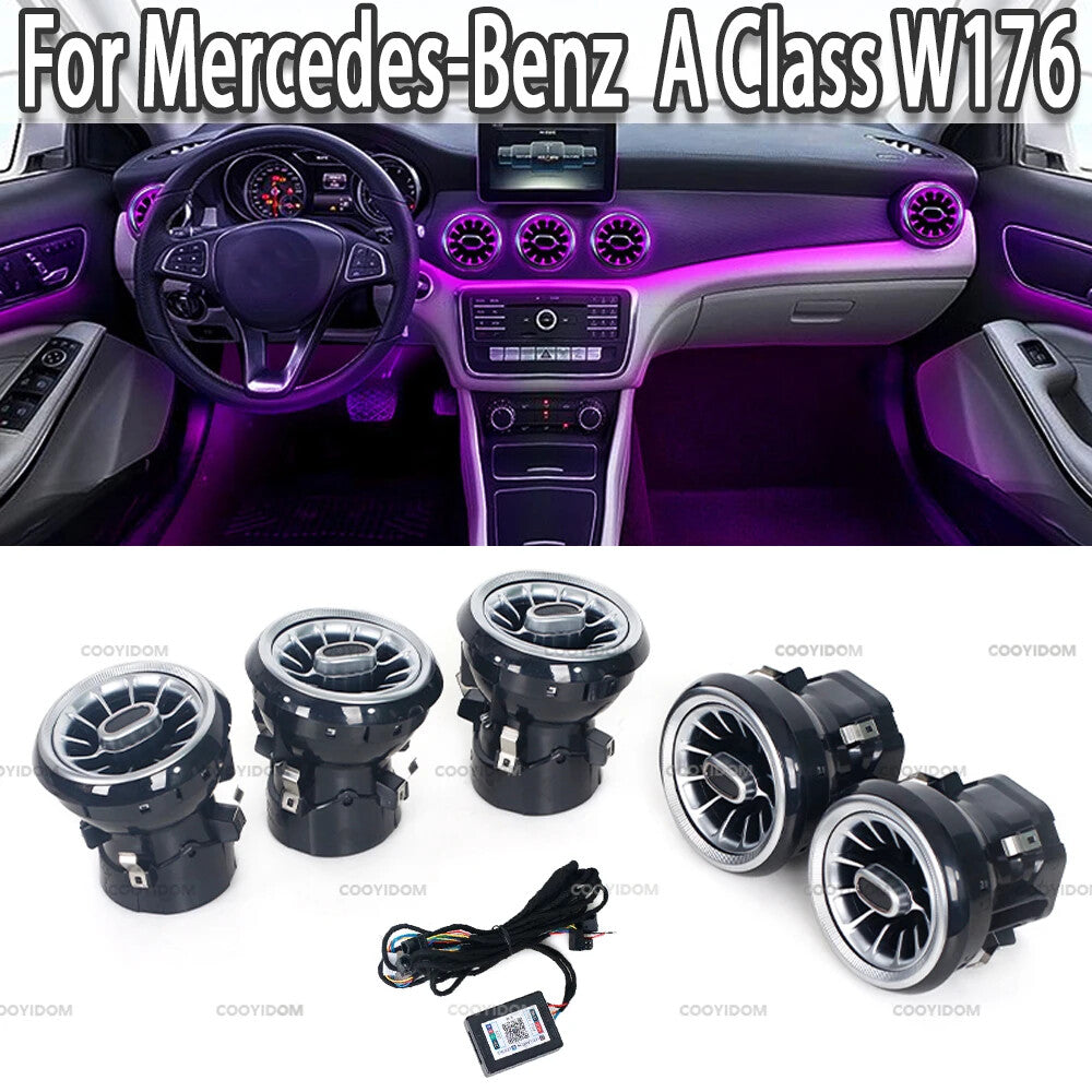 Air Outlet Turbine Condition Vent 12 Color for Mercedes-Benz A B CLA Class W117
