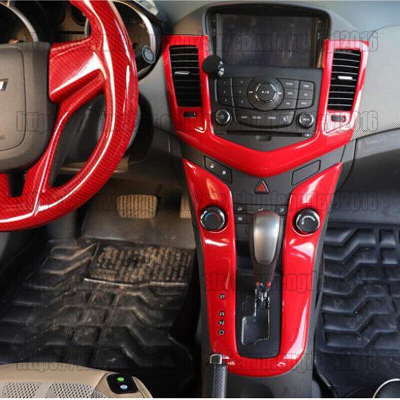 11PCS Red ABS Car interior kit Cover Trim for Chevrolet for Cruze 2009-2015