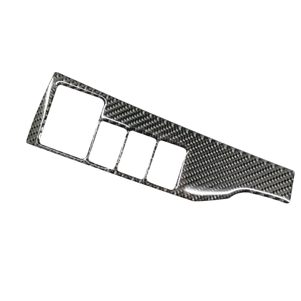Headlight Button Trim Strip Interior Carbon Fiber for Toyota for Corolla 2014-2018