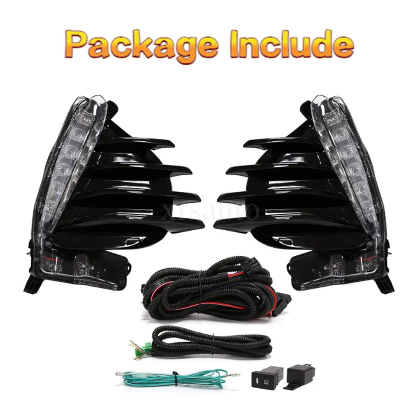 For 2017 2018 2019 Toyot@a for Corolla SE XSE LED DRL Fog Daytime Running Light Lamp n