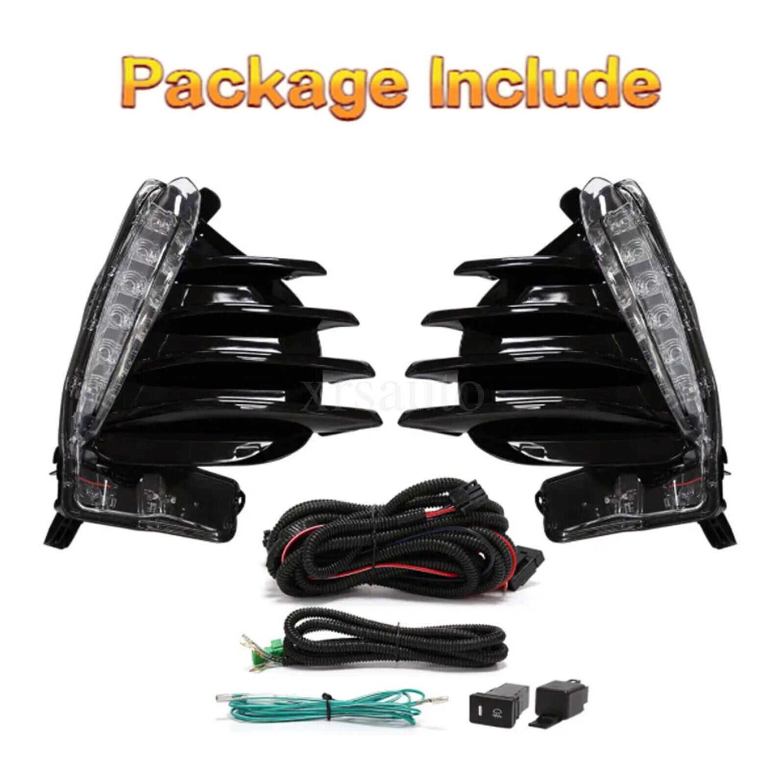 For 2017 2018 2019 Toyot@a for Corolla SE XSE LED DRL Fog Daytime Running Light Lamp n
