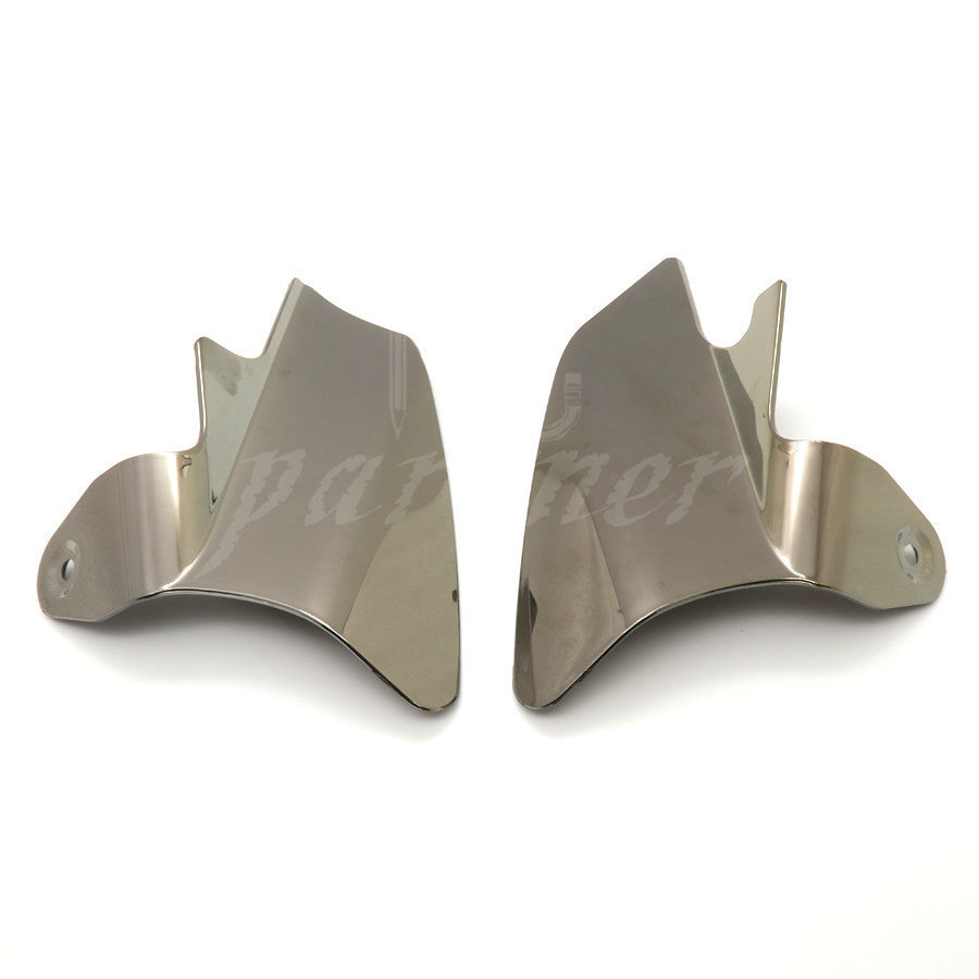 Chrome Reflective Saddle Shield Air Heat Deflector for Harley Touring 1997-2007 Q