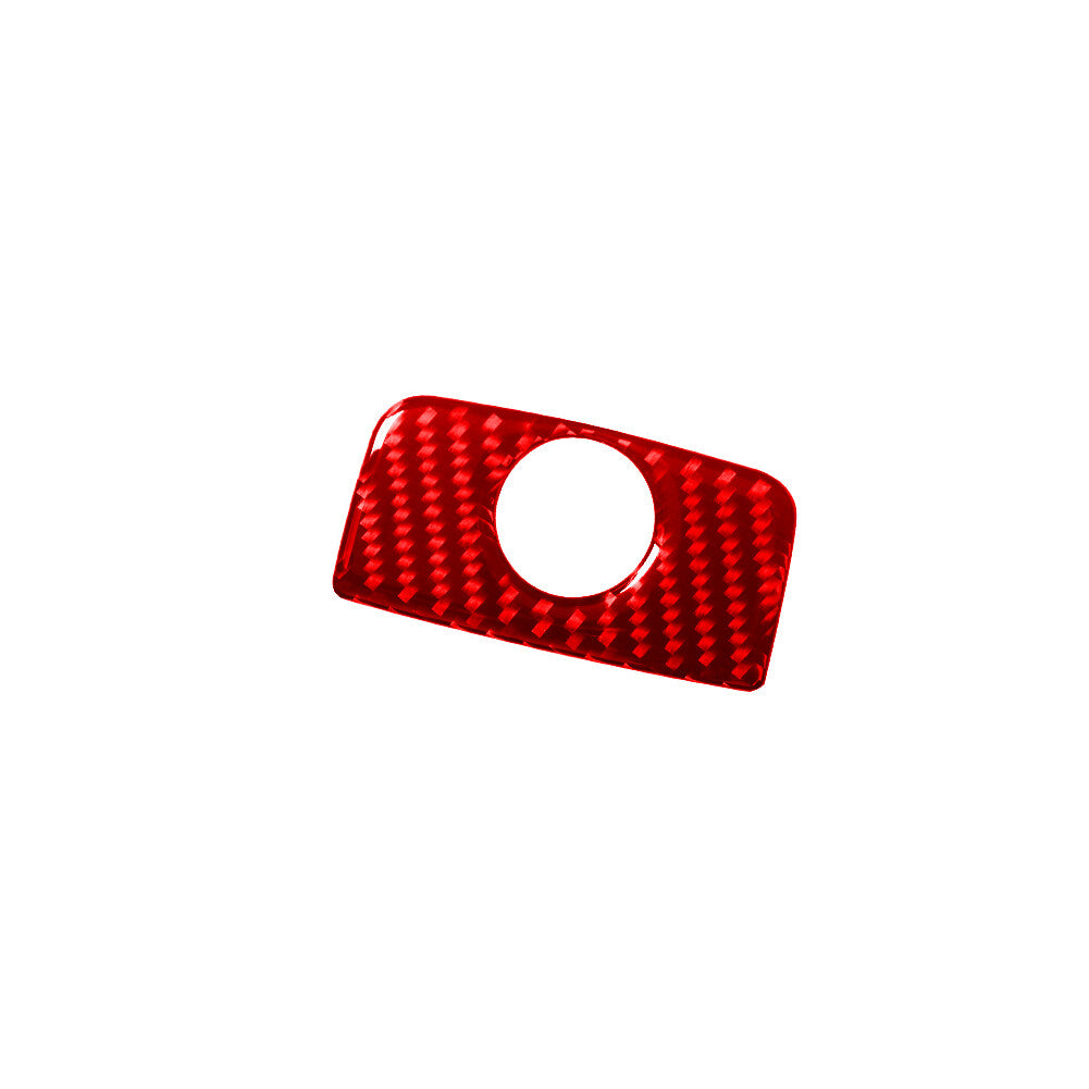 Red Carbon Fiber Glove Box Switch Panel Cover Trim for Hyundai Azera 2006-2011