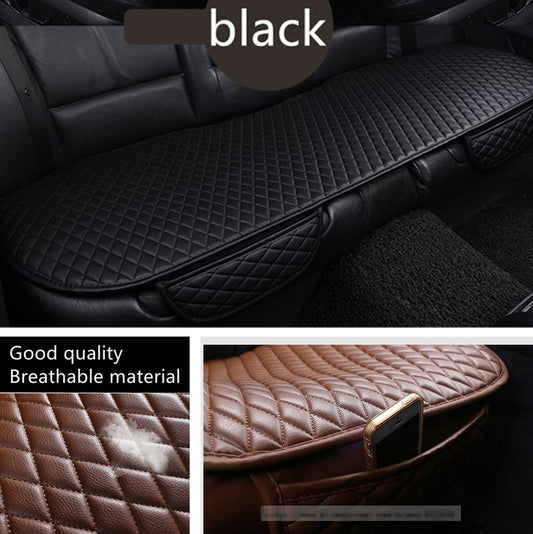 Breathable PU Leather Car Rear for Seat Cover Pad Mat for Auto Chair Cushion Black Q