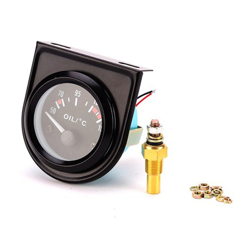 Automotive digital pointer oil temperature gauge 50-150°C 2 52mm LED light 12V DC - n