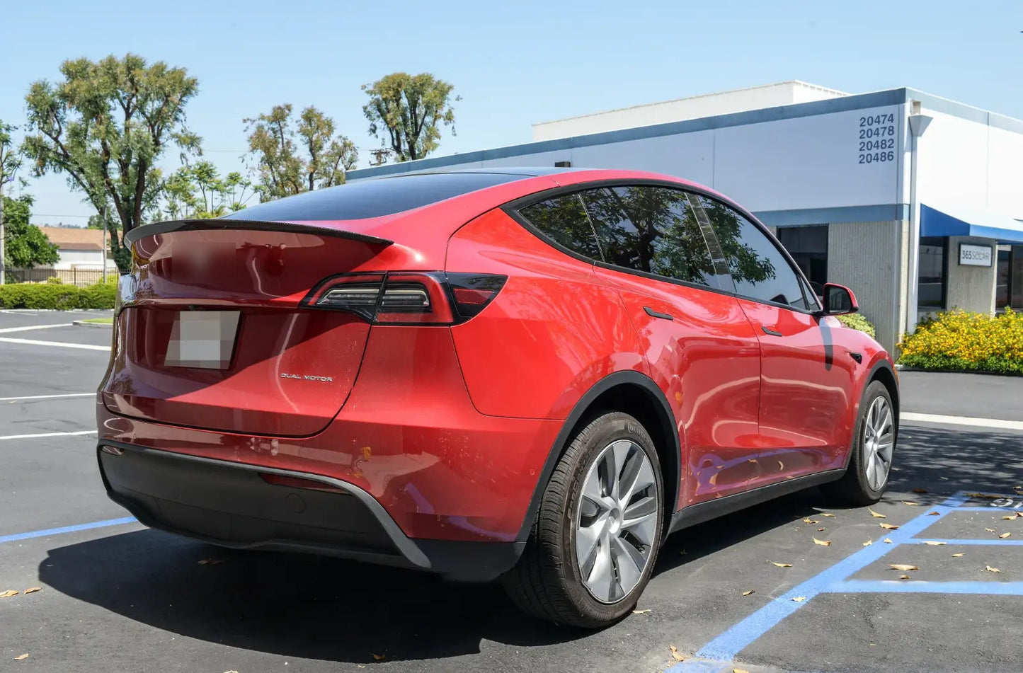 OE-Style Real Carbon Fiber Rear Trunk Spoiler Wing For 2020-2023 for Tesla for Model Y