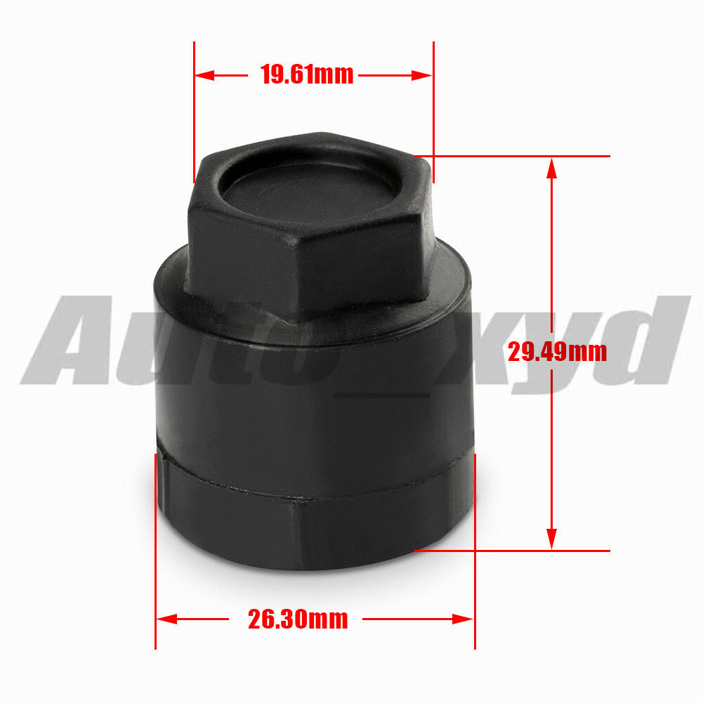10028614 5-pack Black Lug Nut Caps for Chevrolet Camaro RS 1982-1992 XYD Q