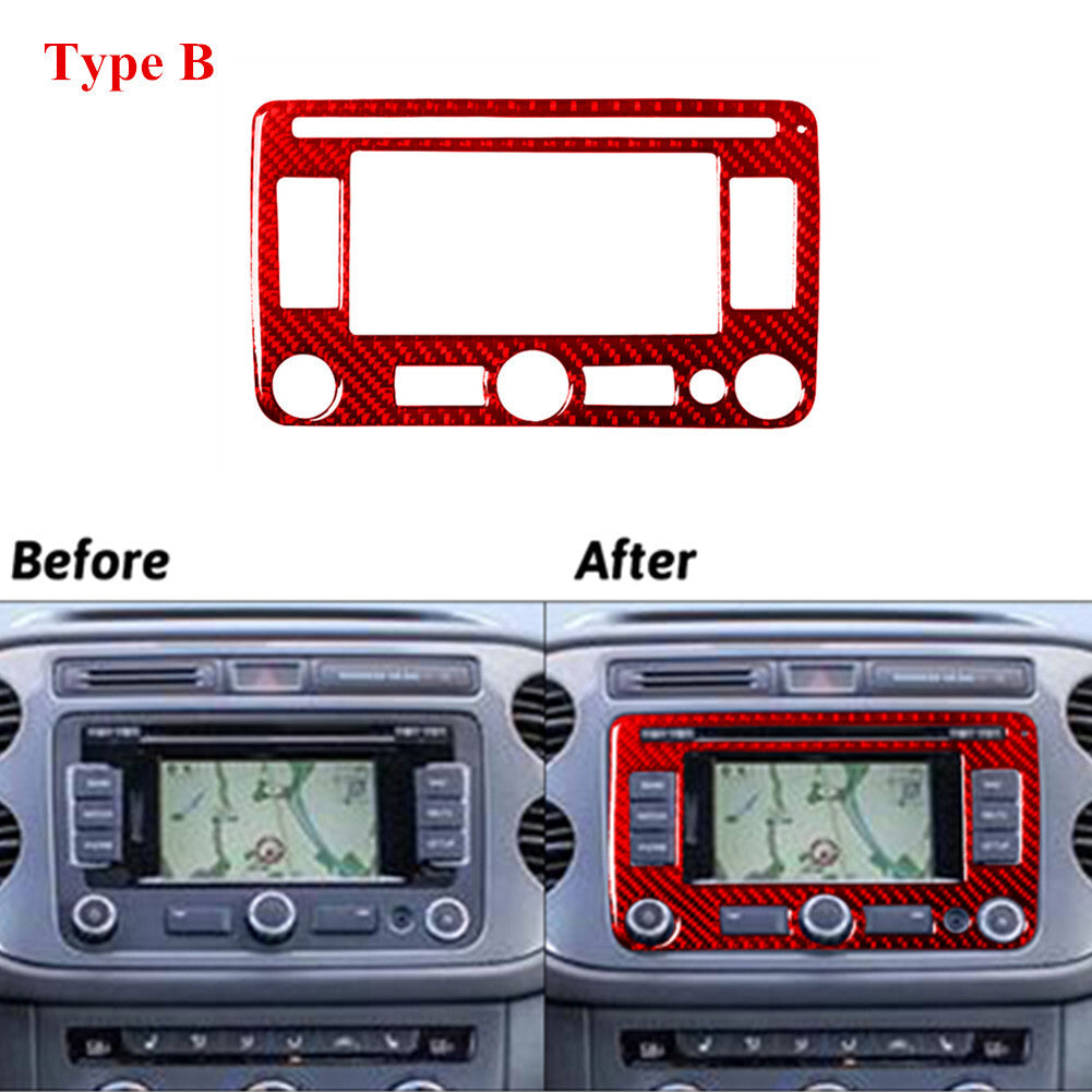 Red Carbon Fiber Storage Box Panel Trim Cover for Honda Accord Sedan 2003-2007 v