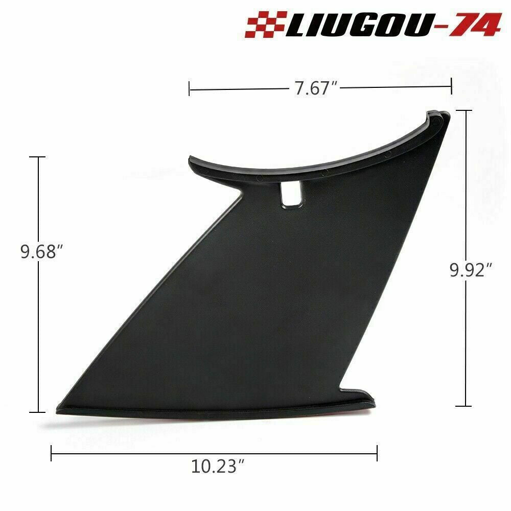 2-piece Wing Spoiler Stiffi stabilizer for 2011-14 for Subaru WRX STi Sedan Q
