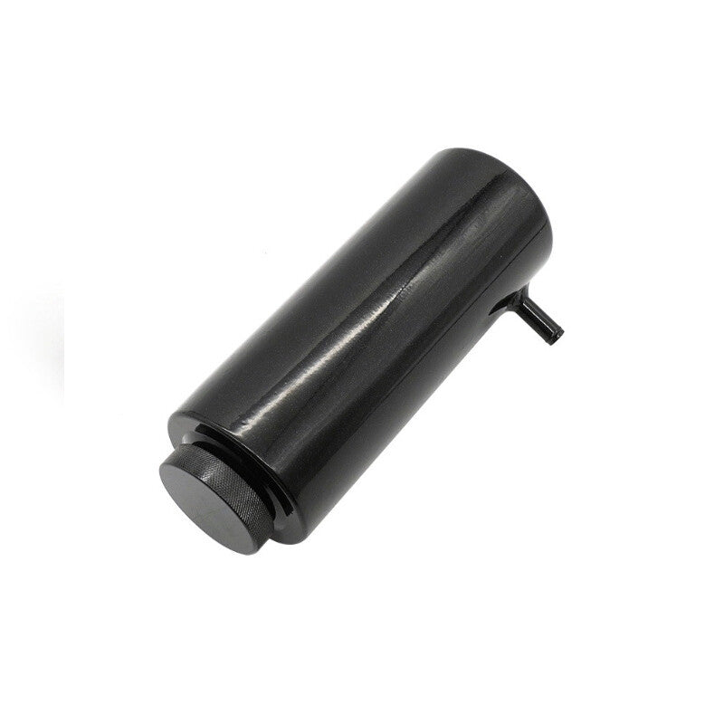 Radiator Coolant Catch Tank Overflow Reservoir Silver Aluminum Black Universal