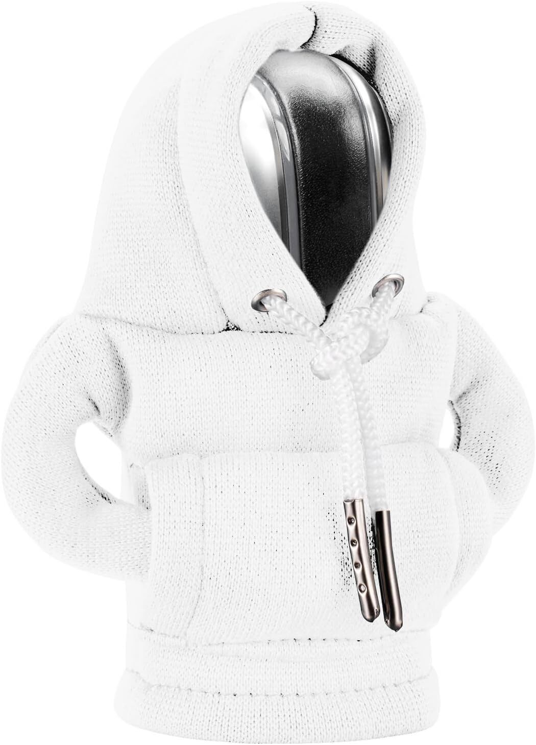2PC Car Gear Shift Cover for Mini Hoodie Car Gear Shift Knob Cover Shirt White Shift Q