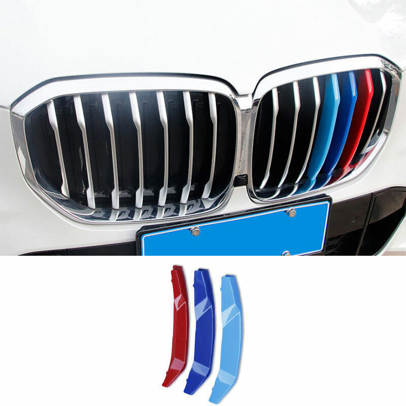 for BMW X5 G05 2019-2023 ABS 3-Color Front Bumper Mesh Grill Grille Strip Trims
