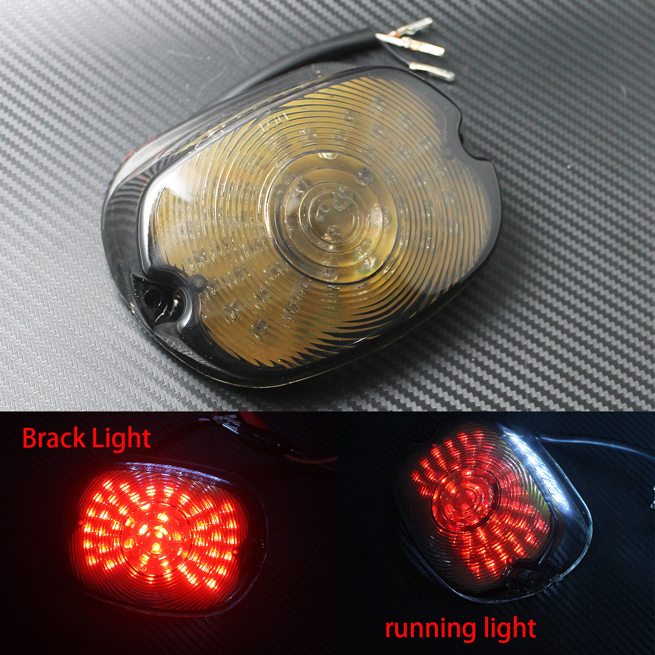 LED Tail Running Brake Smoke Lens Light Fit for Harley Softail 96-08 Sportster