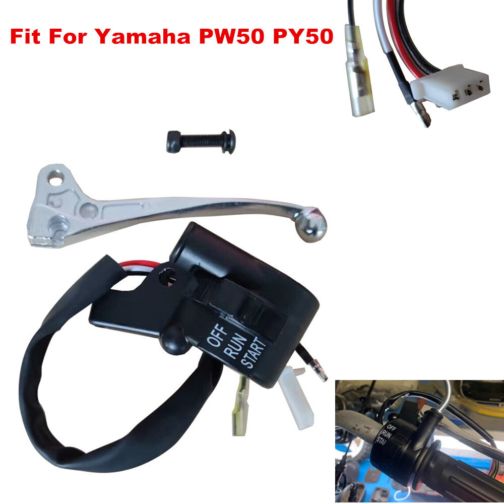 Motorcycle Pocket Bike PW50 Throttle Handle Starter Kill Switch Brake Lever - n