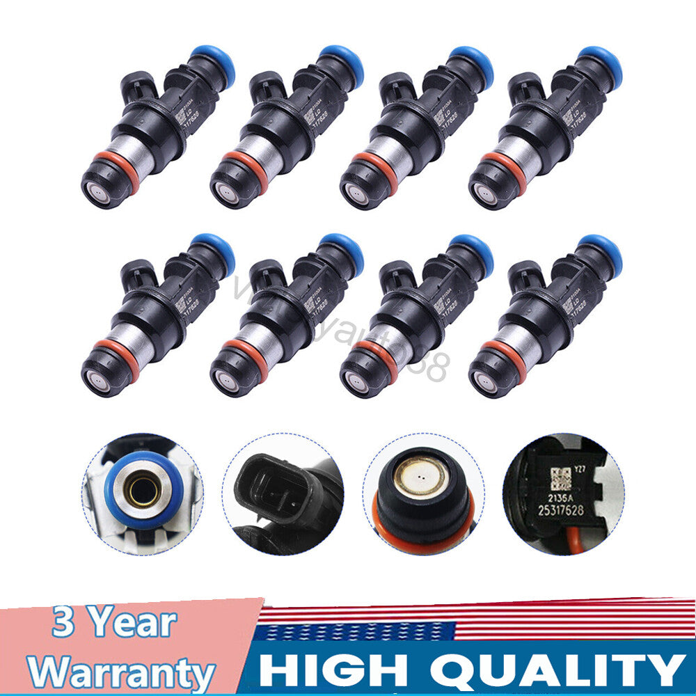 8-piece fuel injector repair kit for GMI 99-07 for Cadillac for Chevrolet trucks 4.8L, 5.3L, 6.0L...