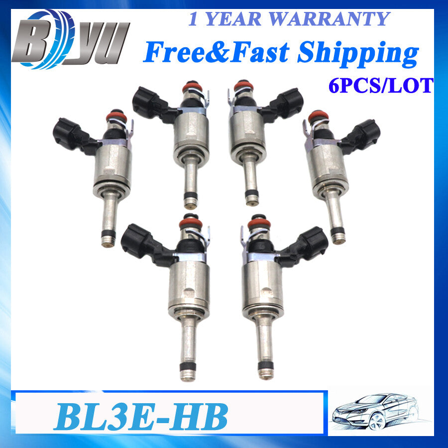 Set of 6 Fuel Injectors for Ford F150 Pickup 11-16 3.5L Turbo BL3Z9F593B BL3E-HB