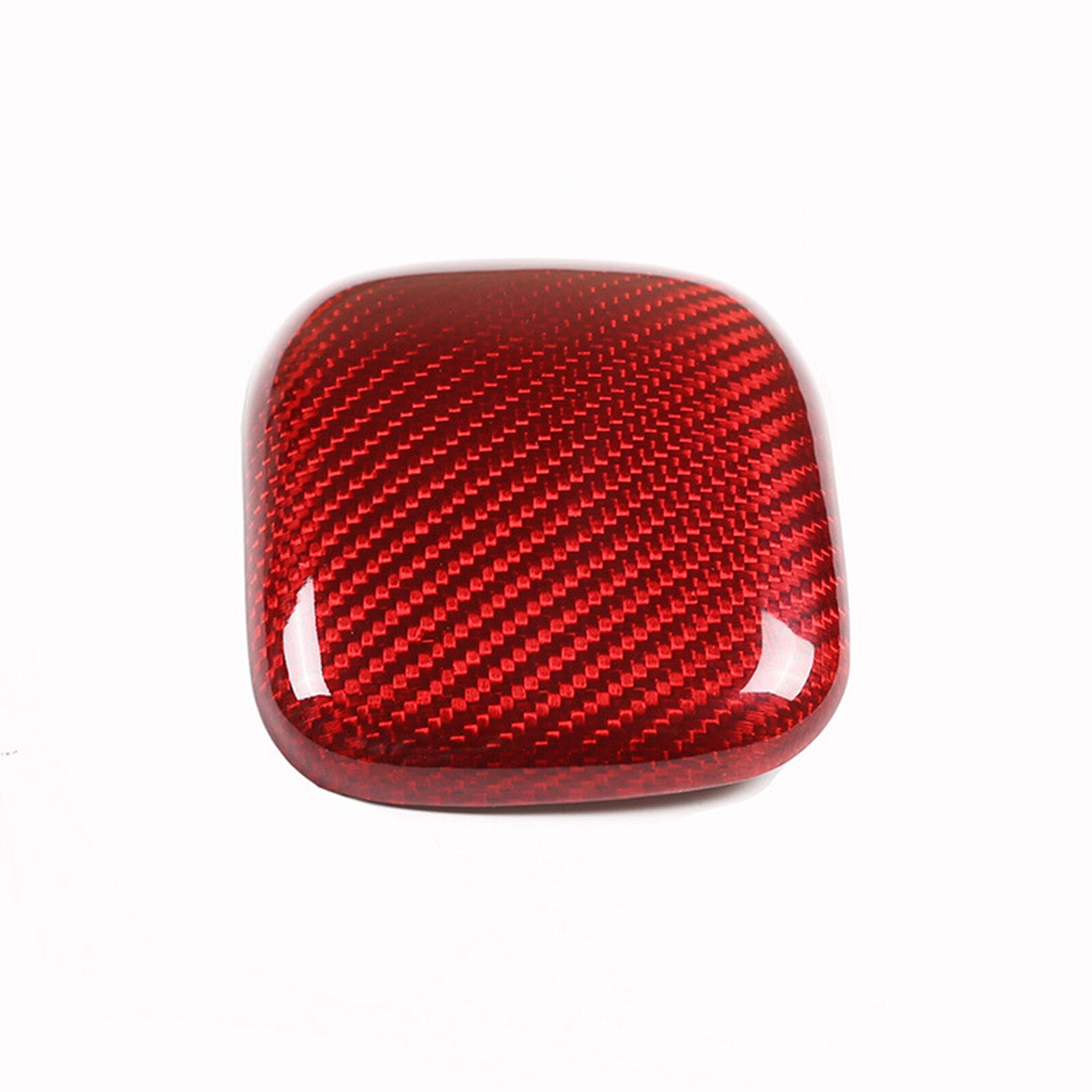 1 x Red Carbon Fiber Center Armrest Cover Trim for 2019-2021 A CLA-Class n