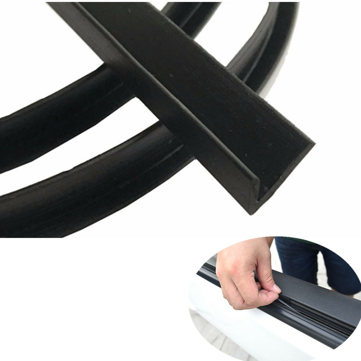 4M Seal Strip Car Side Door Windows Glass Weather Strip Moulding Accessories