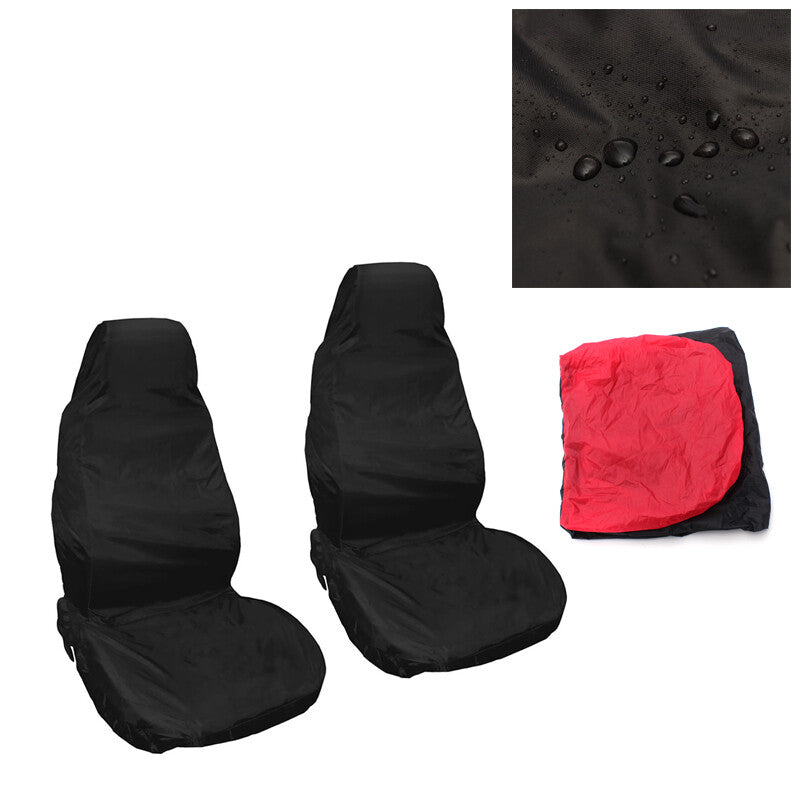 Waterproof Front for Seat Covers Protector Heavy Duty Car SUV Van Blue 2PCS US v