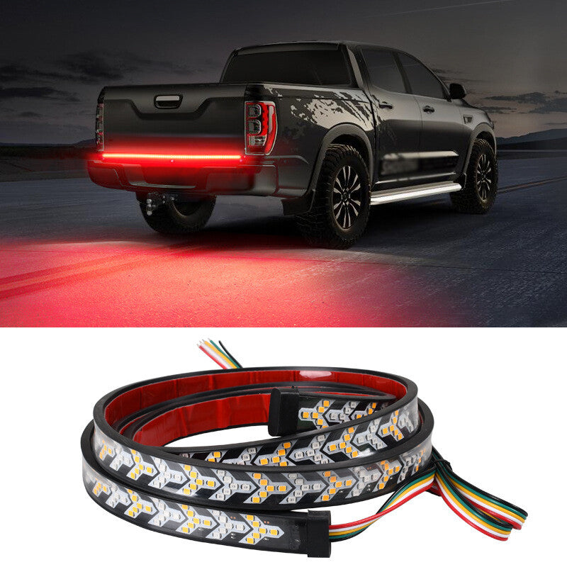 150cm LED tailgate light strip for running brake trucks, red/amber. n