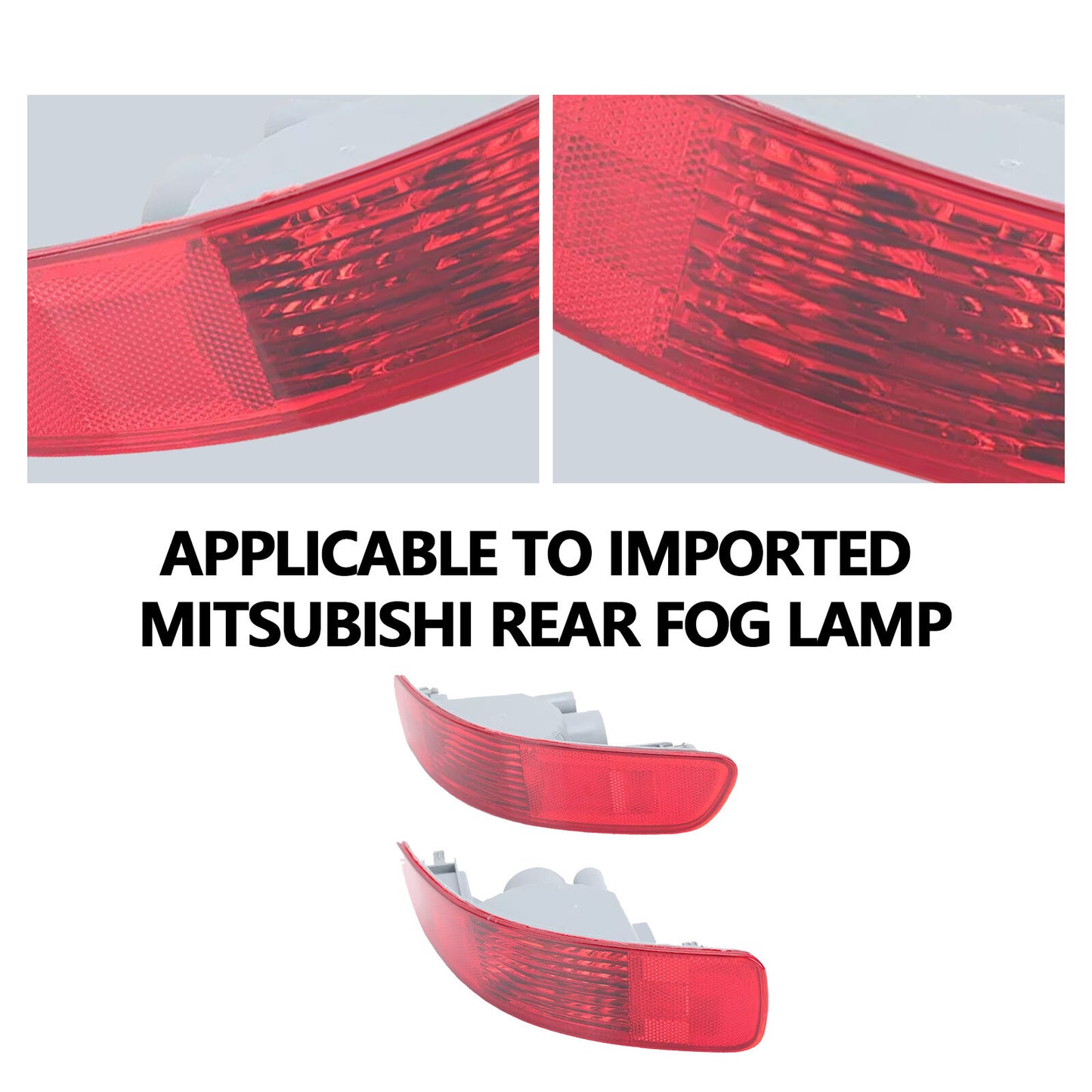 2pcs Rear Bumper Reflector Light Tail Fog Lamp For Mitsubish Outlander 2007-20ga