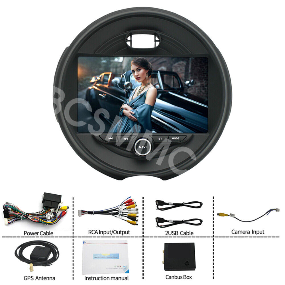 Android 14 Radio GPS BT For Carplay Fit for BMW for Mini Cooper F55 F56 2014-2021