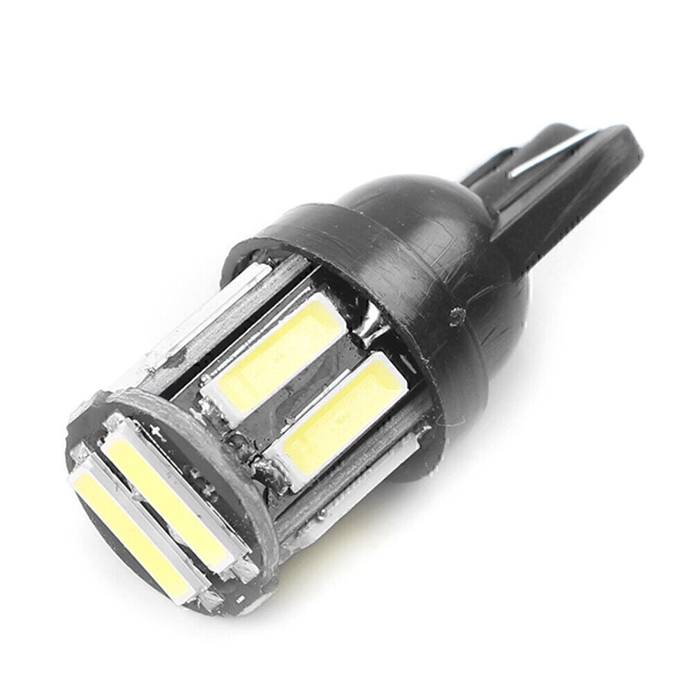 Car T10 7020 White LED 10SMD Panel Interior Dome Map Light Bulb Lamp Auto