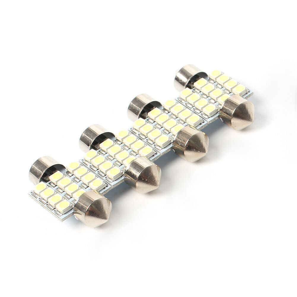 13x Car White LED Lights Kit Fit Stock Interior Dome License Plate Lamps