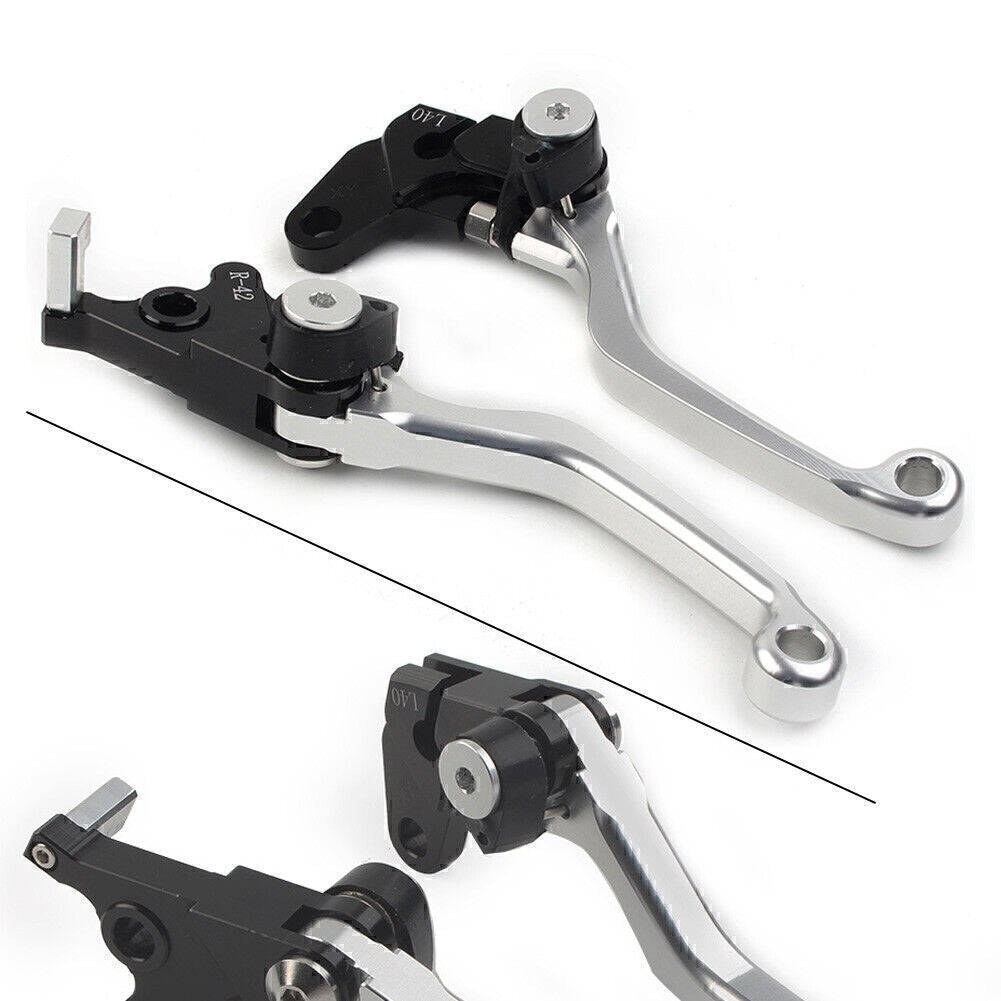 Fit for Suzuki DRZ400S DRZ400SM DRZ400E 2000-22 CNC Pivot Clutch Brake Levers SILVER