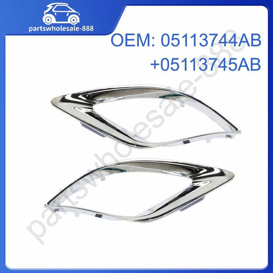 05113745AB 05113744AB A pair of front bumper fog light protectors suitable for Dodge Durango 14-20