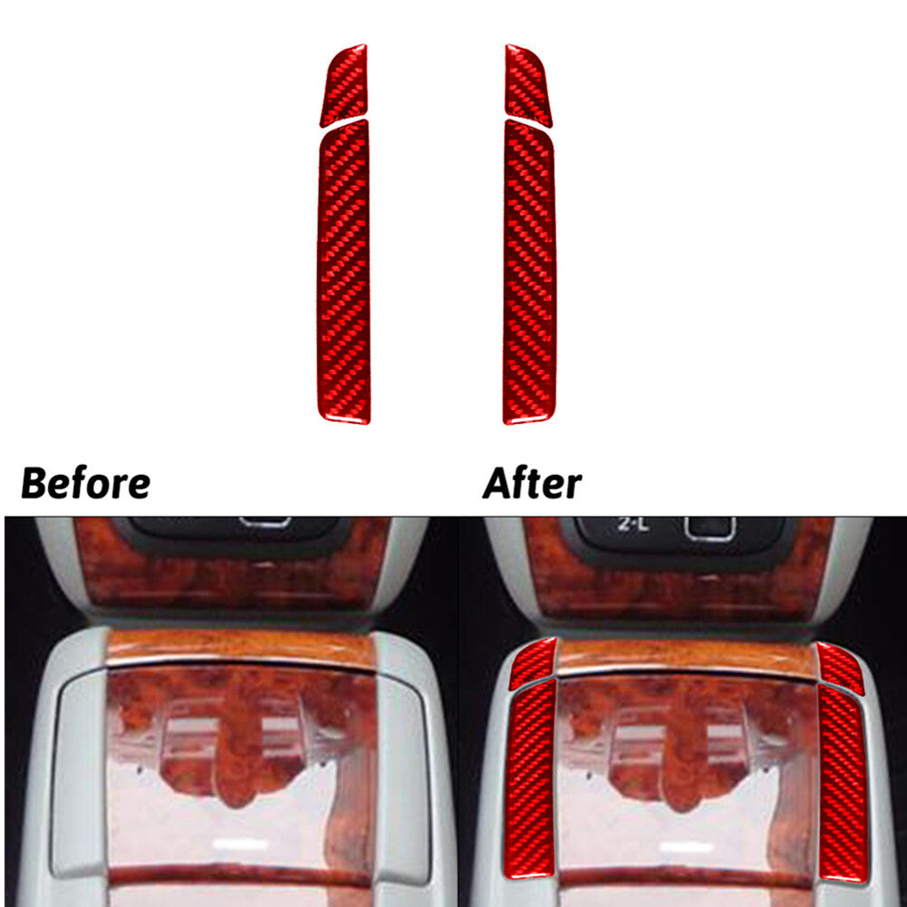 3Pcs Carbon Fiber Overhead Light Frame Cover Trim for Subaru Forester 2005-2008 v