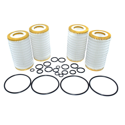4pcs Engine Oil Filter W/ O-Rings 0001802609 for Mercedes C CL CLK for Dodge Chrysle Q
