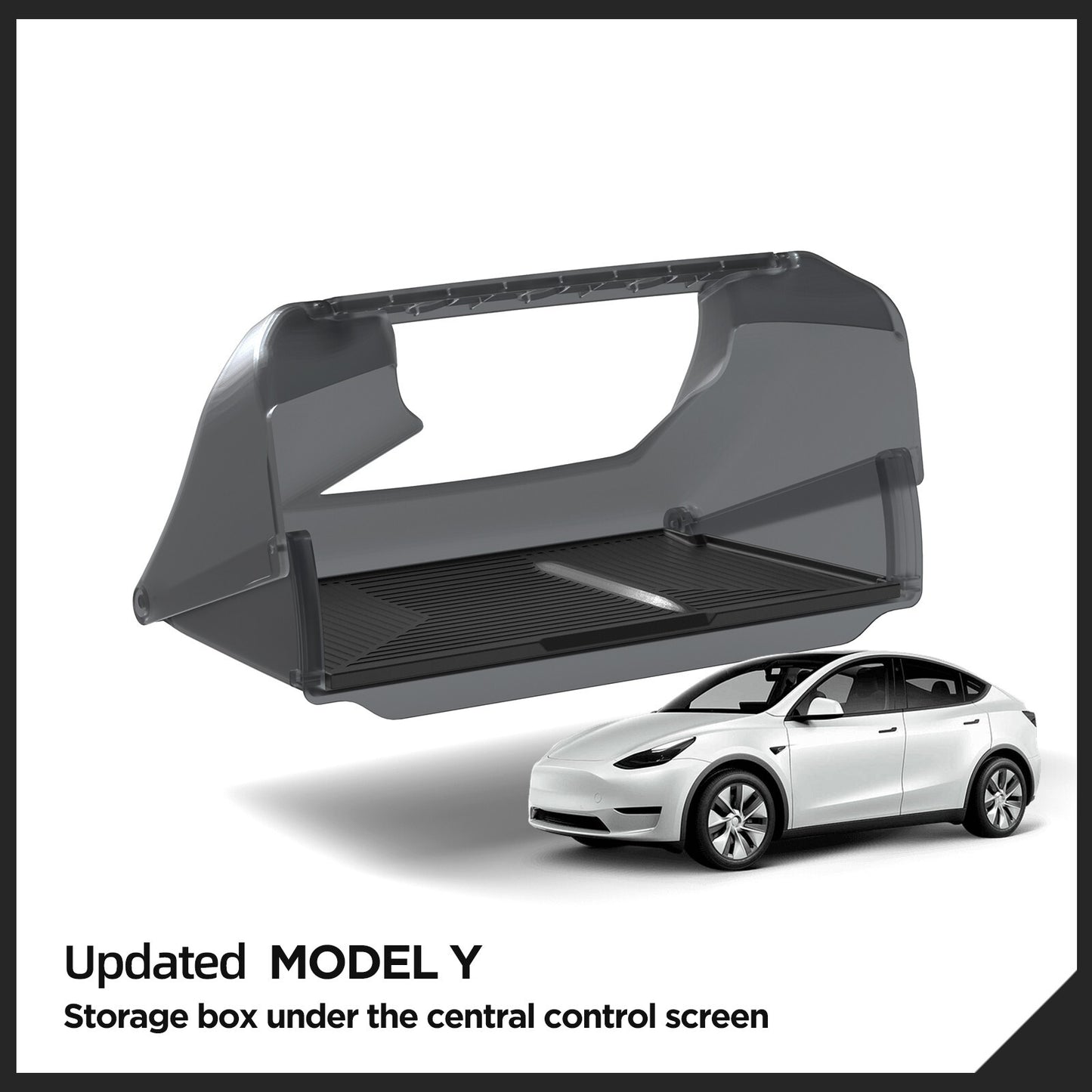 for Tesla for Model Y 2024 Under The Central Control Screen Hidden Car Storage Box