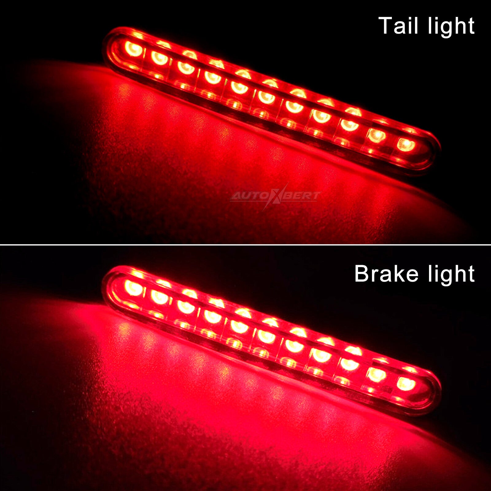 Universal for Mini Motorcycle Bike 11LED Red Tail Rear Stop Brake Light Running Lamp
