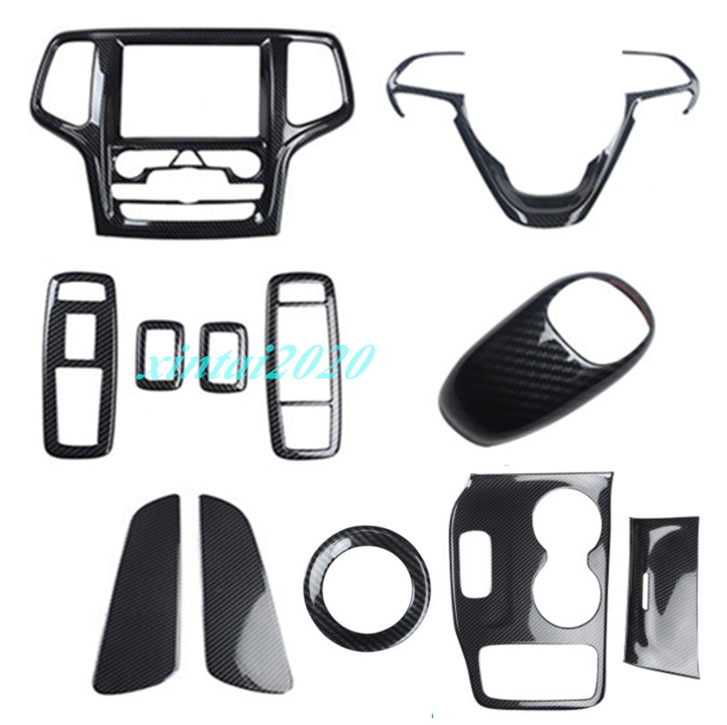 Car Accessories Carbon Fiber Interior Trim Kit for Jeep Grand Cherokee 2014 2015