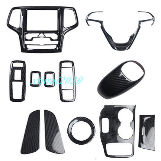 Car Accessories Carbon Fiber Interior Trim Kit for Jeep Grand Cherokee 2014 2015