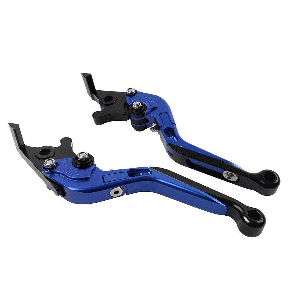 Blue Folding Extendable Brake Clutch Levers for BMW S1000RR 2010-14 S1000R 2014
