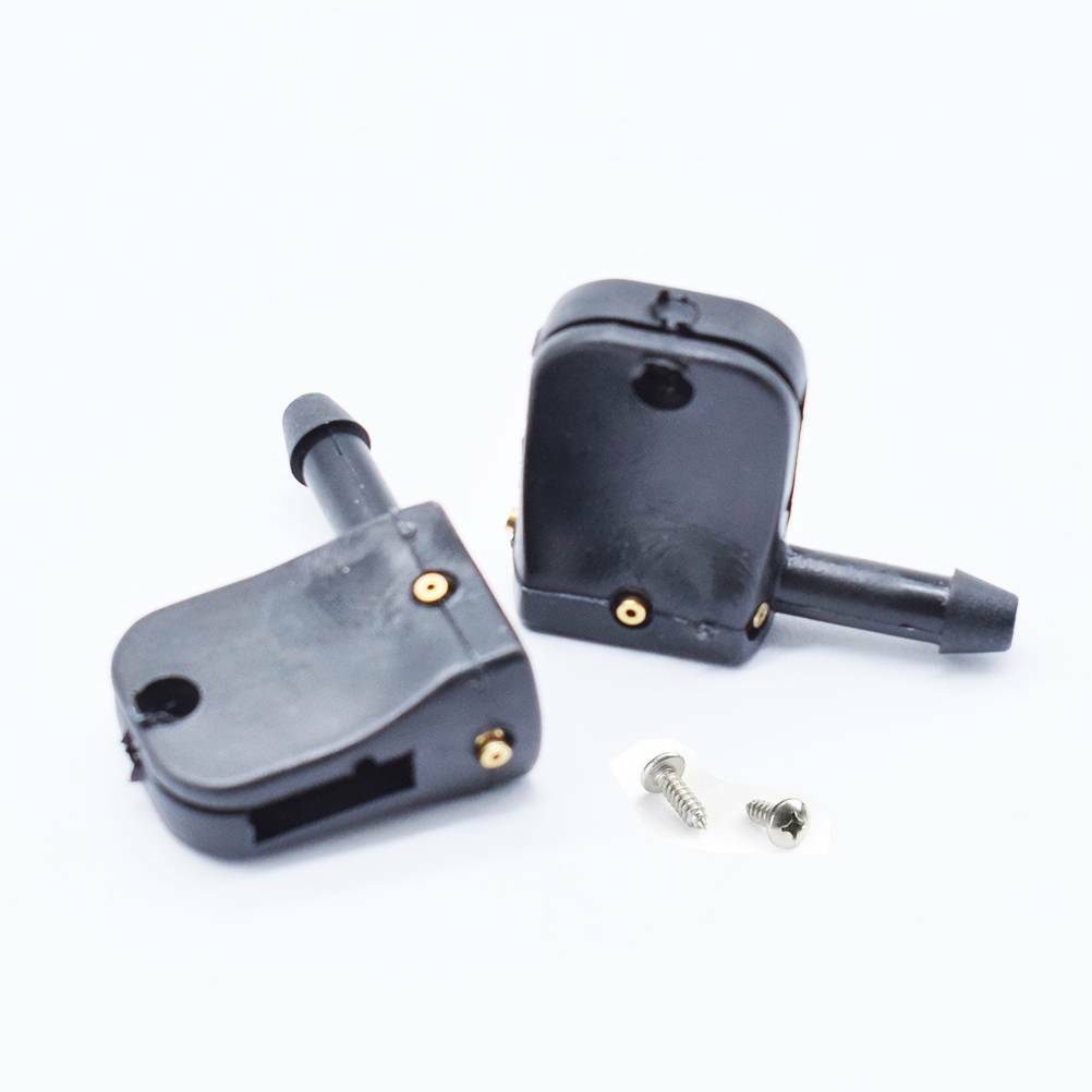 2Pcs Universal Washer Nozzle Jet Spray Clips Set Onto Wiper Arm 9mm / 12mm Hook Q