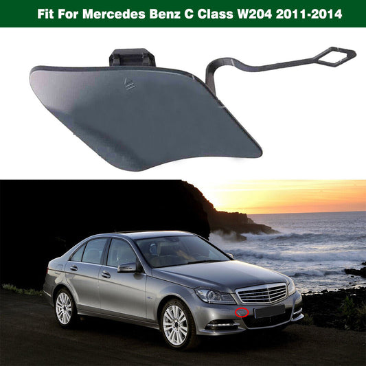 1Pcs Front Bumper Tow Hook Eye Bracket Cover Cap for BENZ C CLASS W204 2011-2014 Q