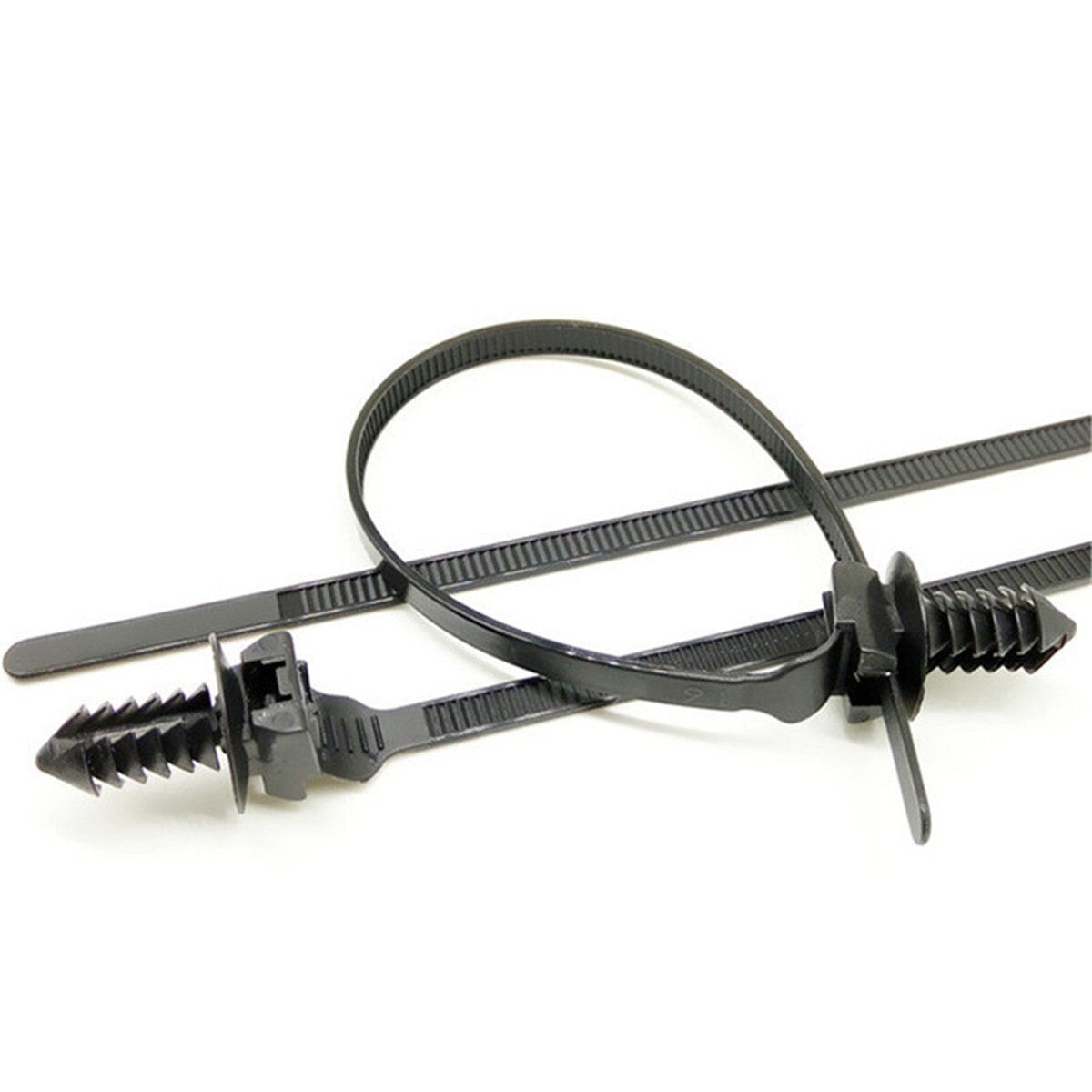 50X Nylon Cable Tie Fastener Clips Car Hose Clamp Fastening Zip Accessories