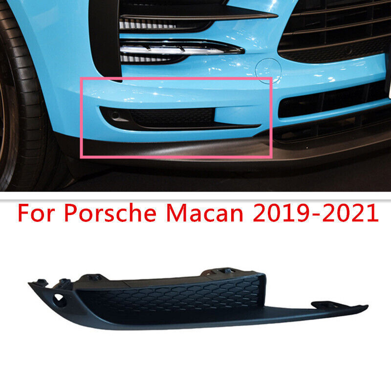 Right Side Front Bumper Fog Lamp Grille Cover Fit for Porsche Macan 2019-2021