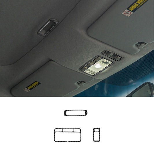 3X Carbon Fiber Interior Skylight Panel Cover Trim for Honda for Civic Si 2002-2005