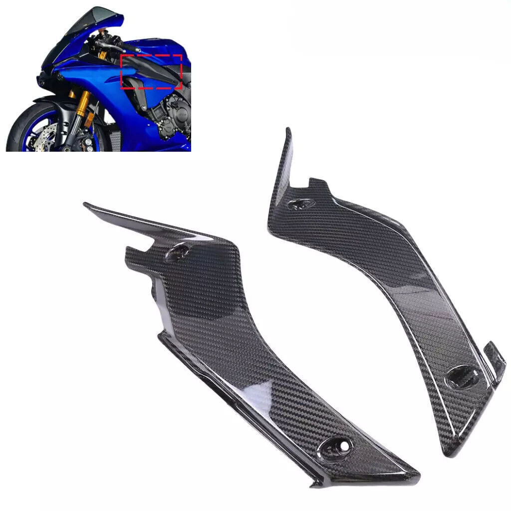 Carbon fiber upper frame cover side bracket fairing for Yamaha R1 R1M 2015 - 2019