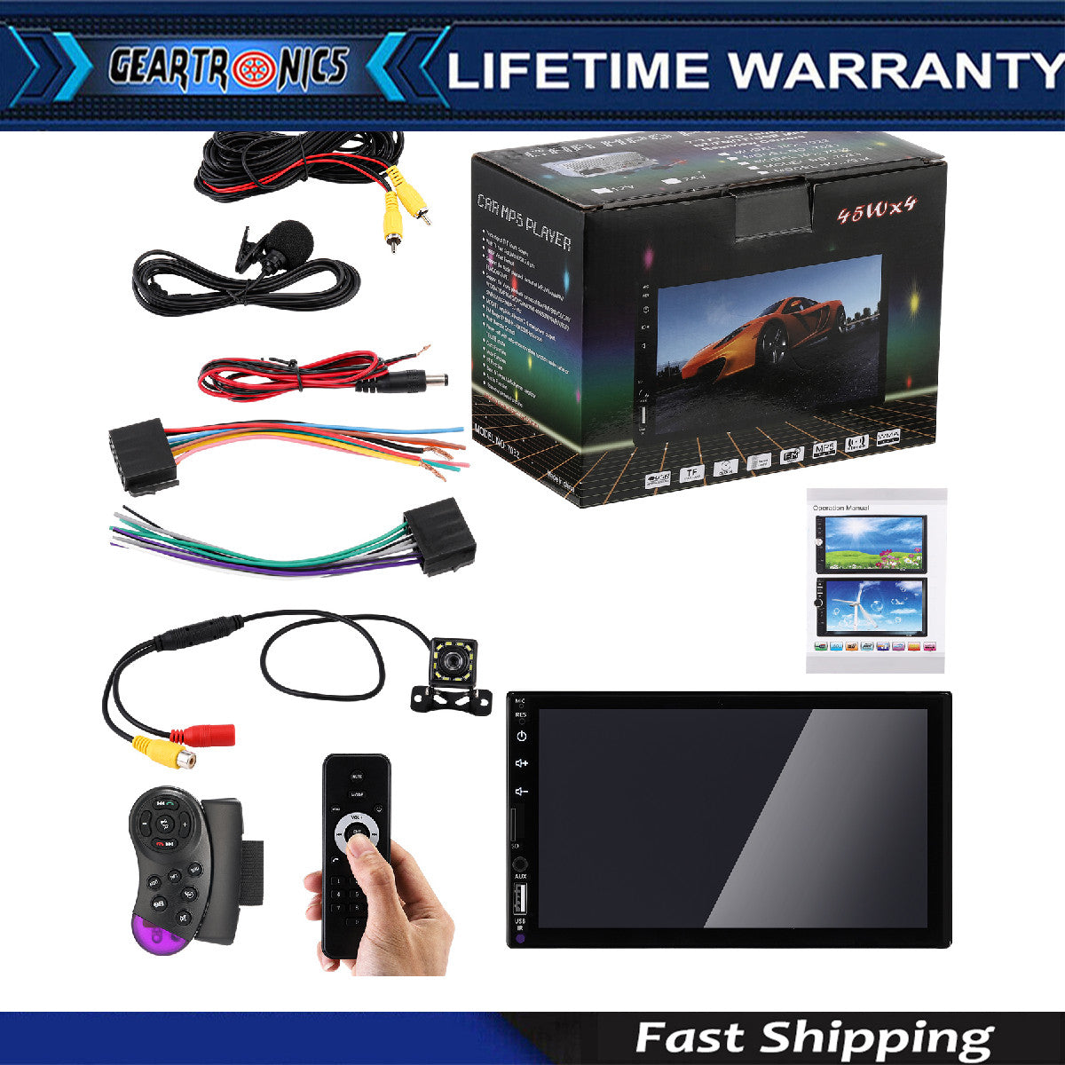 7Car For Apple Carplay Radio Android Auto Touch Screen Stereo Bluetooth FM SY