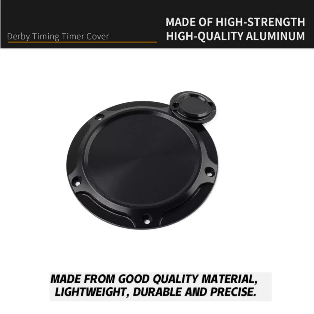 5-hole Derby timer engine timing cover, black, suitable for Harley touring gliders. n