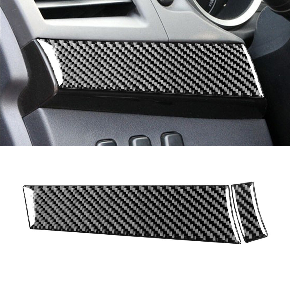2-Piece Carbon Fiber Drive Panel Protector Cover for Mitsubishi Lancer 08-15